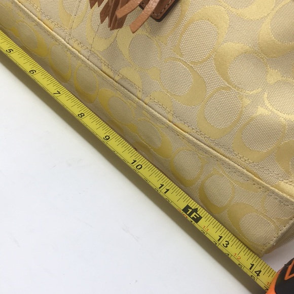 COACH Hampton Signature Carryall Satchel F13068 - Picture 6 of 16